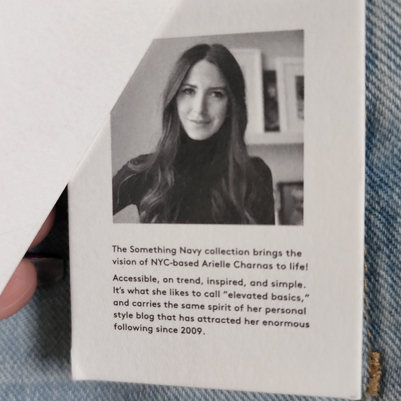 Something Navy High Rise Cigarette Ankle Jeans, Sz 4 - Picture 4 of 14